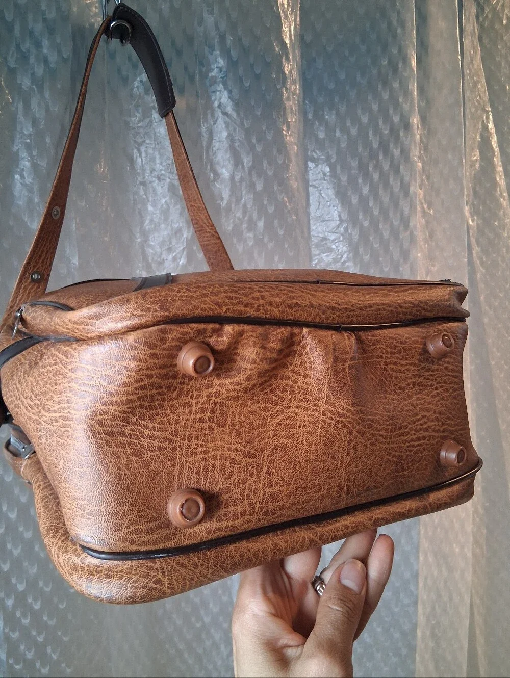 Three Star Men's Tan Shoulder Bag Preowned
